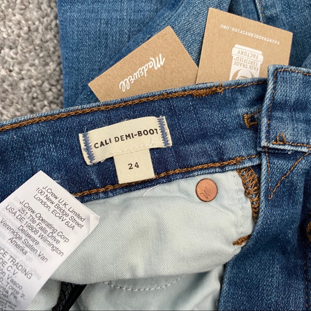 Madewell Cali Demi-Boot Crop Jeans NWT - Size 24 - Picture 7 of 16